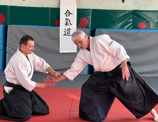 Hanmi handachi waza kote gaeshi - uke's work