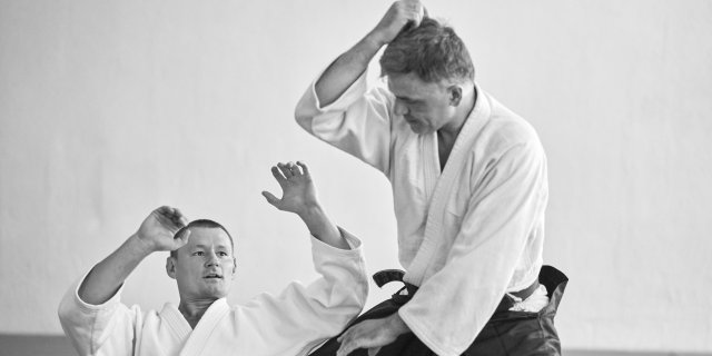 Andrzej Bazylko sensei at Anshin Dojo Aikido in Łódź